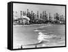 Venice Beach View of Oil Derricks-null-Framed Stretched Canvas