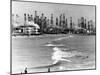 Venice Beach View of Oil Derricks-null-Mounted Photo