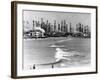 Venice Beach View of Oil Derricks-null-Framed Photo