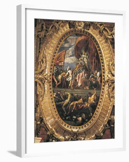 Venice Being Crowned by Victory-Jacopo Palma the Younger-Framed Giclee Print