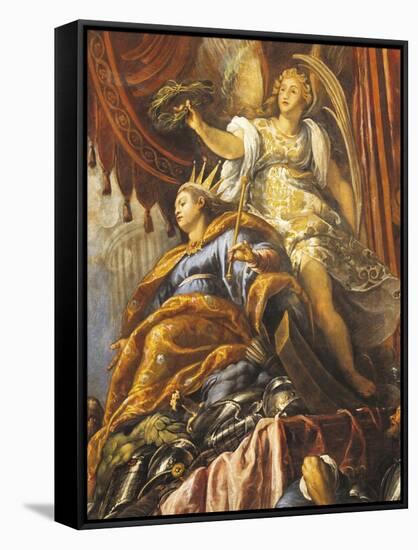 Venice Being Crowned by Victory-Jacopo Palma the Younger-Framed Stretched Canvas