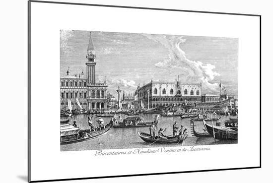 Venice: Bucintoro, 1735-Antonio Visentini-Mounted Giclee Print