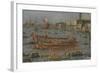 Venice Bucintoro Festival Bacino di S. Marco Bucintoro, Doge's State Barge, Ascension Day, 1780-93-Francesco Guardi-Framed Giclee Print