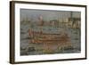 Venice Bucintoro Festival Bacino di S. Marco Bucintoro, Doge's State Barge, Ascension Day, 1780-93-Francesco Guardi-Framed Giclee Print