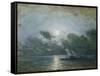 Venice by Moonlight-Felix Ziem-Framed Stretched Canvas