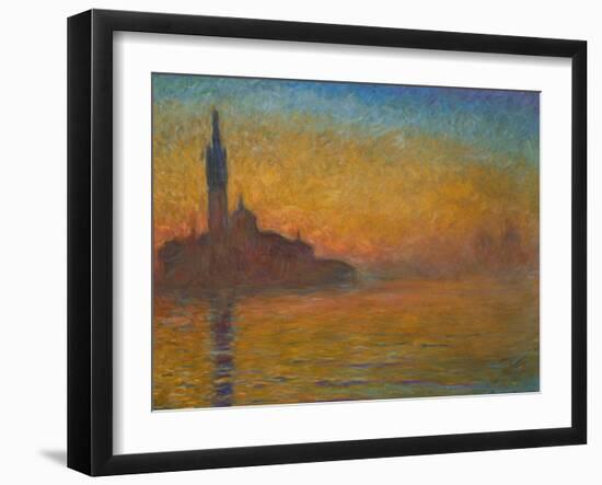 Venice by Twilight, 1908-Claude Monet-Framed Premium Giclee Print