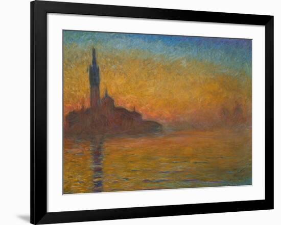 Venice by Twilight, 1908-Claude Monet-Framed Giclee Print