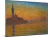 Venice by Twilight, 1908-Claude Monet-Mounted Giclee Print