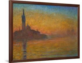 Venice by Twilight, 1908-Claude Monet-Framed Giclee Print