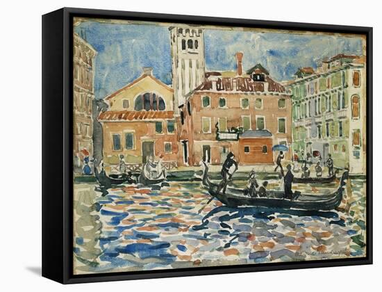 Venice, c.1909-Maurice Brazil Prendergast-Framed Stretched Canvas
