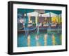 Venice Café (Oil on Board)-William Ireland-Framed Giclee Print