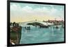 Venice, California - Miniature Railway Crossing Lagoon Bridge-Lantern Press-Framed Art Print