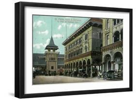 Venice, California - St. Mark's Hotel Entrance View-Lantern Press-Framed Art Print