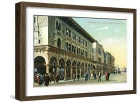 Venice, California - Western View Down Windward Avenue-Lantern Press-Framed Art Print