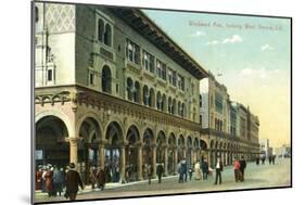 Venice, California - Western View Down Windward Avenue-Lantern Press-Mounted Art Print