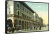 Venice, California - Western View Down Windward Avenue-Lantern Press-Framed Stretched Canvas