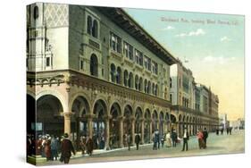 Venice, California - Western View Down Windward Avenue-Lantern Press-Stretched Canvas