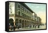 Venice, California - Western View Down Windward Avenue-Lantern Press-Framed Stretched Canvas