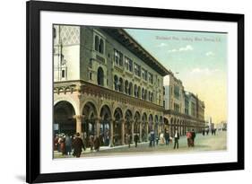 Venice, California - Western View Down Windward Avenue-Lantern Press-Framed Premium Giclee Print