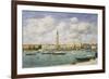 Venice, Campanile, St Mark's View of the Canal from San Giorgio; Venise, Le Campanile, Vue Du…-Eugène Boudin-Framed Giclee Print