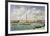 Venice, Campanile, St Mark's View of the Canal from San Giorgio; Venise, Le Campanile, Vue Du…-Eugène Boudin-Framed Giclee Print