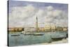 Venice, Campanile, St Mark's View of the Canal from San Giorgio; Venise, Le Campanile, Vue Du…-Eugène Boudin-Stretched Canvas