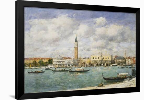 Venice, Campanile, St Mark's View of the Canal from San Giorgio; Venise, Le Campanile, Vue Du…-Eugène Boudin-Framed Premium Giclee Print