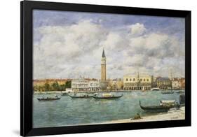 Venice, Campanile, St Mark's View of the Canal from San Giorgio; Venise, Le Campanile, Vue Du…-Eugène Boudin-Framed Premium Giclee Print