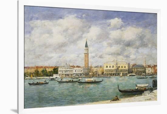 Venice, Campanile, St Mark's View of the Canal from San Giorgio; Venise, Le Campanile, Vue Du…-Eugène Boudin-Framed Giclee Print