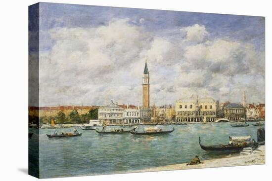 Venice, Campanile, St Mark's View of the Canal from San Giorgio-Eugène Boudin-Stretched Canvas