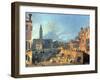 Venice: Campo San Vidal and Santa Maria Della Carita-Canaletto-Framed Giclee Print