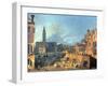 Venice: Campo San Vidal and Santa Maria Della Carita-Canaletto-Framed Giclee Print