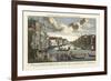 Venice Canal and Gondola Race-Charles Theodore Middleton-Framed Premium Giclee Print