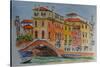 Venice, Canal, Dorsoduro, 2015-Anthony Butera-Stretched Canvas