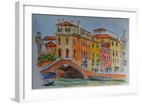 Venice, Canal, Dorsoduro, 2015-Anthony Butera-Framed Giclee Print