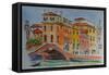 Venice, Canal, Dorsoduro, 2015-Anthony Butera-Framed Stretched Canvas
