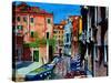 Venice Canal, Dorsoduro, August 2016-Anthony Butera-Stretched Canvas