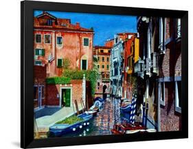 Venice Canal, Dorsoduro, August 2016-Anthony Butera-Framed Giclee Print