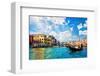 Venice Canal Rialto Bridge-null-Framed Art Print