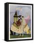 Venice, Carnival Characters-Umberto Brunelleschi-Framed Stretched Canvas