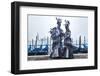 Venice Carnival masks in Riva degli Schiavoni. Venice, Veneto, Italy, Europe-ClickAlps-Framed Photographic Print