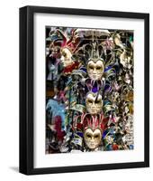 Venice Carnival Masks Italy-null-Framed Art Print