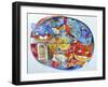 Venice Cats-Oxana Zaika-Framed Giclee Print