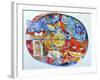 Venice Cats-Oxana Zaika-Framed Giclee Print