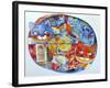 Venice Cats-Oxana Zaika-Framed Giclee Print