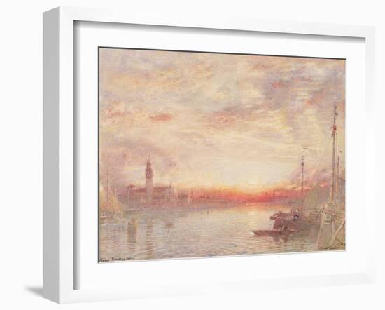 Venice, Cemetery Island (San Michele), 1903-Albert Goodwin-Framed Giclee Print