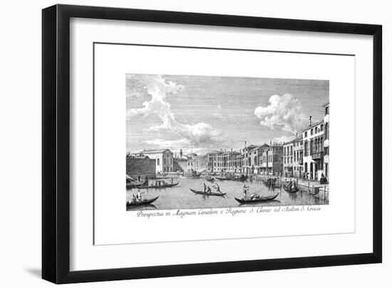 Venice: Chiara Canal, 1735-Antonio Visentini-Framed Giclee Print