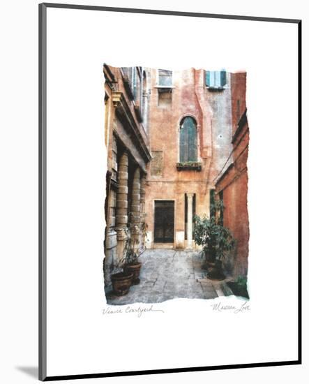 Venice Courtyard-Maureen Love-Mounted Photo