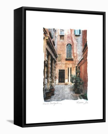 Venice Courtyard-Maureen Love-Framed Stretched Canvas