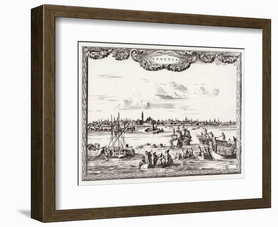 Venice, Distant C1700-Carel Allard-Framed Art Print